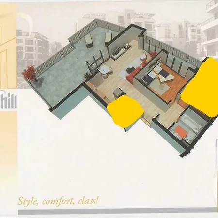 Apartmán апартамент в закрытом комплексе Sunny Hill,